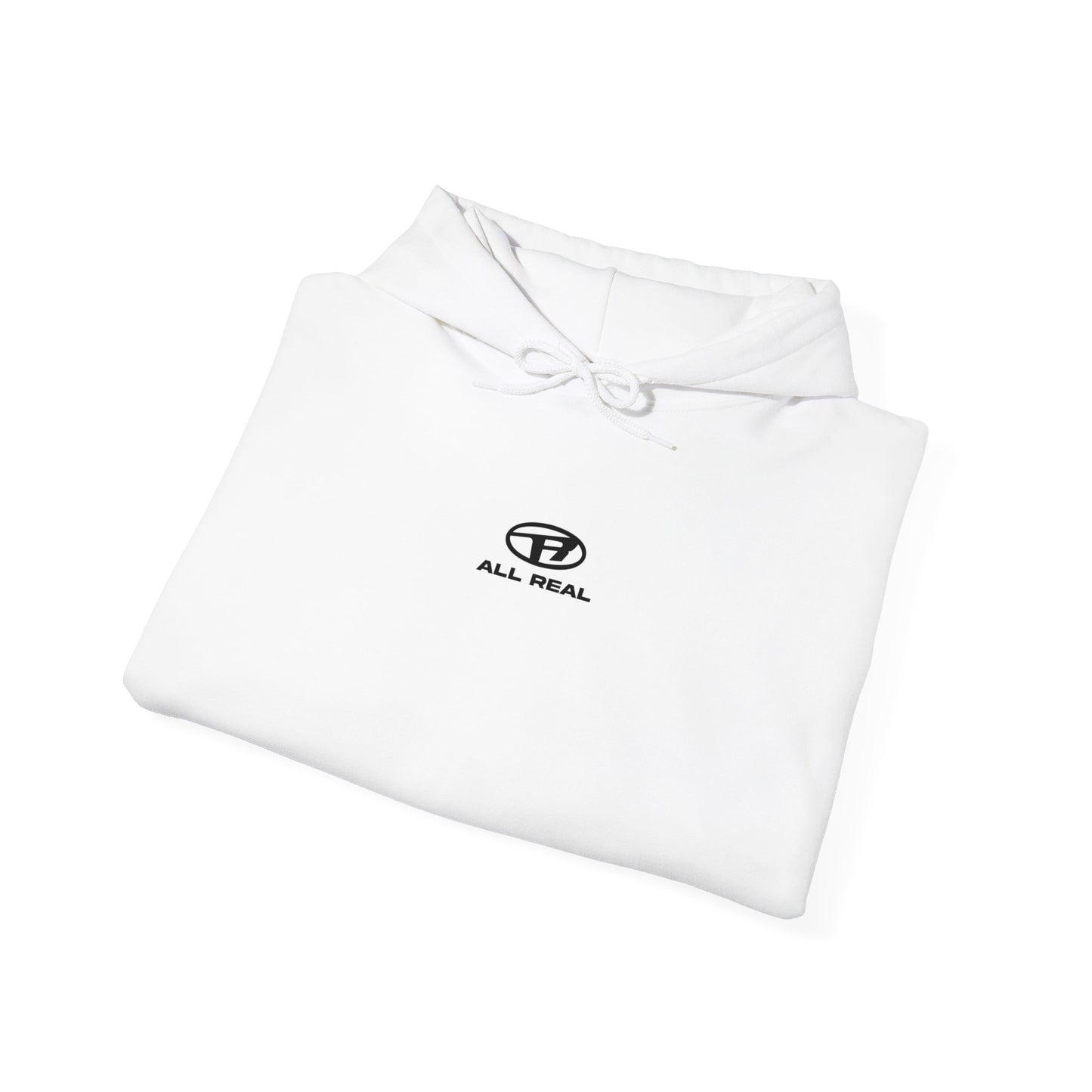 All Real ®️ Official White Hoodie