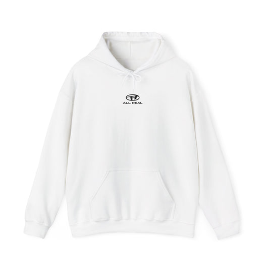 All Real ®️ Official White Hoodie